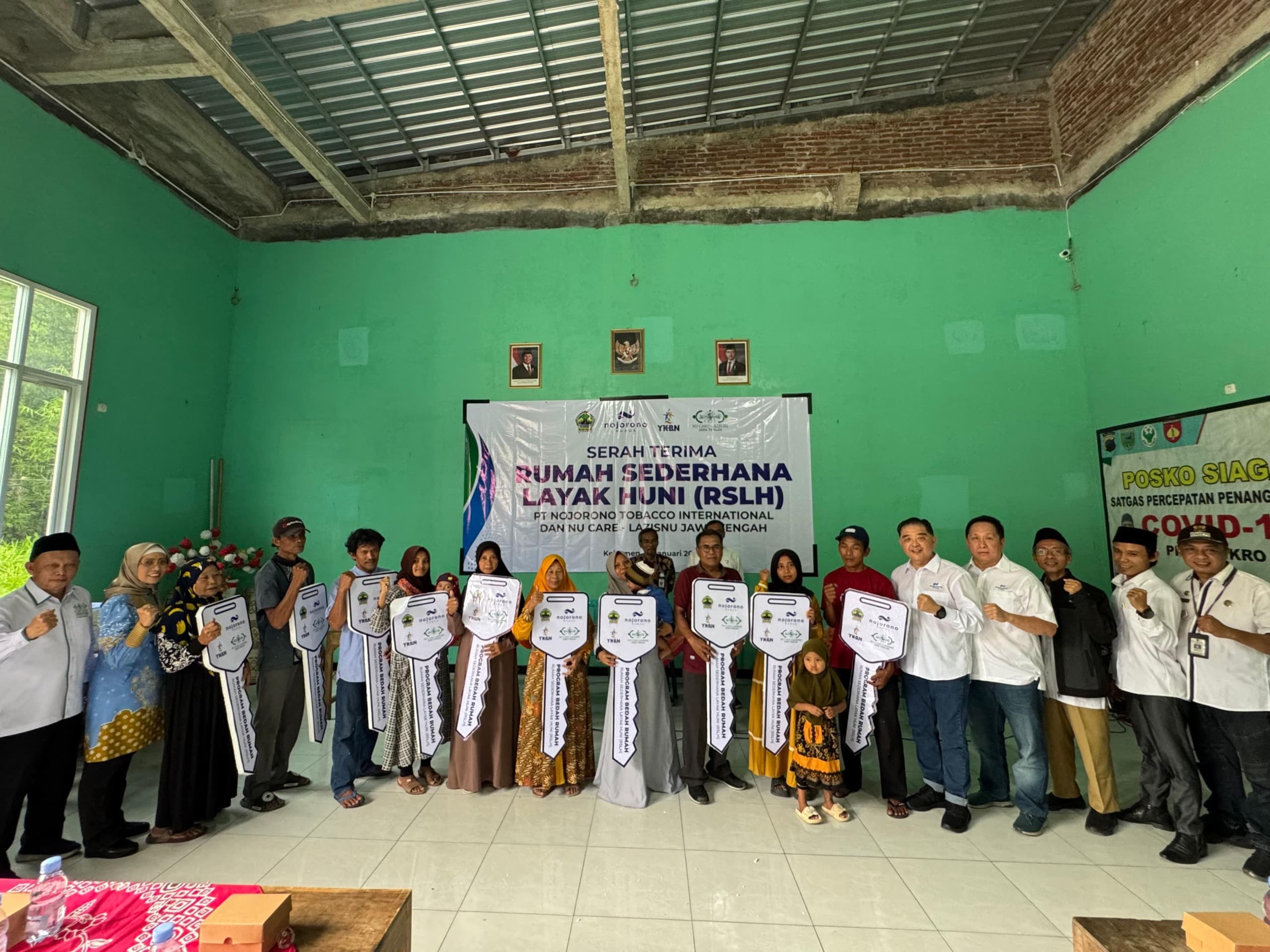 Nojorono bersama LazizNu Turut Dukung Program RSLH PemProv Jawa Tengah di Kebumen